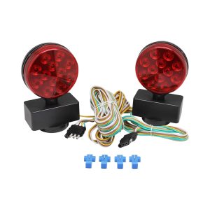 MAXXHAUL 50015 12V Magnetic LED Towing Lights With Magnetic Base - DOT Compliant, 1 Pack
