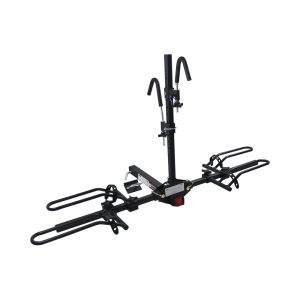 MaxxHaul 50027 Hitch Mount Bike Rack Platform - Style 2-Bike Rack for Cars Trucks SUVs Minivans with Hitch Tightener, Great For E-bikes With Standard Width Tires