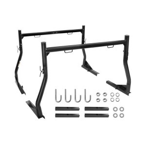 MAXXHAUL 50241 Adjustable Steel Pick Up Truck Ladder Utility Racks-Pair, Black