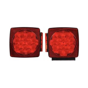 MAXXHAUL 50343 12V LED Submersible Left and Right Trailer Lights for Trailers Less than 80" Wide