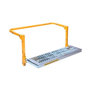 MAXXHAUL 50693 29.3" x 7.3" Adjustable Truck Tire Service Step with Non-Slip Platform Foldable 300-lb Capacity