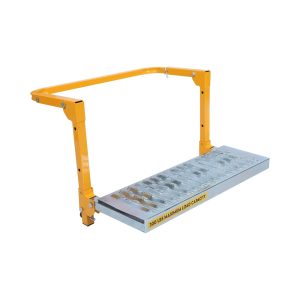 MAXXHAUL 50694 21-1/2" x 7.3" Adjustable Truck Tire Service Step with Non-Slip Platform Foldable 300-lb Capacity