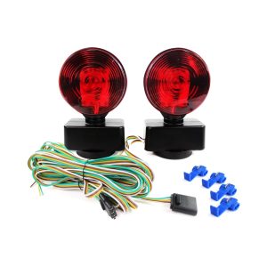 MAXXHAUL 50871 Magnetic ONE LED Trailer Tail Towing Light Kit DOT Turn Brake Parking Lights for Truck RV Boat Car Bike Trailer