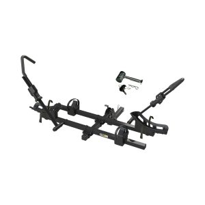 MAXXHAUL 50948 Hitch Style 2-Bike Carrier Platform Style Rack for Standard, Fat Tire, Electric Bikes 2" Hitch Receiver - 66 lbs Weight Capacity Per Bike with Hitch Locking Pin