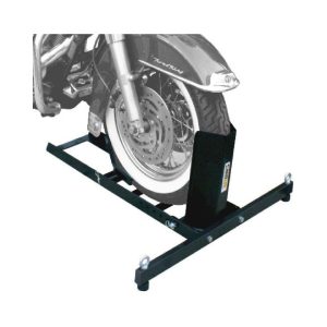 MaxxHaul 50958 Adjustable Motorcycle Wheel Chock Stand Heavy Duty 1800lb Weight Capacity