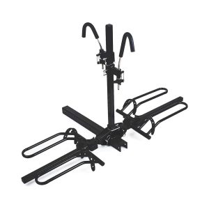 MaxxHaul 50959 Hitch Mount Bike Rack Platform - Style 2-Bike Rack for Cars Trucks SUVs Minivans with Hitch Tightener, Great for E-Bikes with Standard Width Tires w/Hitch Tightener