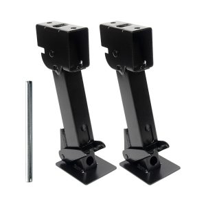 MaxxHaul 50970 Trailer Swing Down Stabilizer Jacks Telescoping RV Camper Accessories 1000 Lbs Capacity Each 12-18 inch | Set of 2