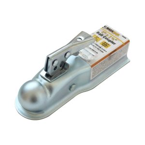 MaxxHaul 70009 Straight Tongue Trailer Coupler 2-1/2" Channel, 2" Ball, 3,500 lbs