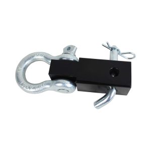 MaxxHaul 70250 Receiver Hitch D-Ring (with 3/4" Forged Shackle and Solid Shaft for Vehicle Recovery Towing)